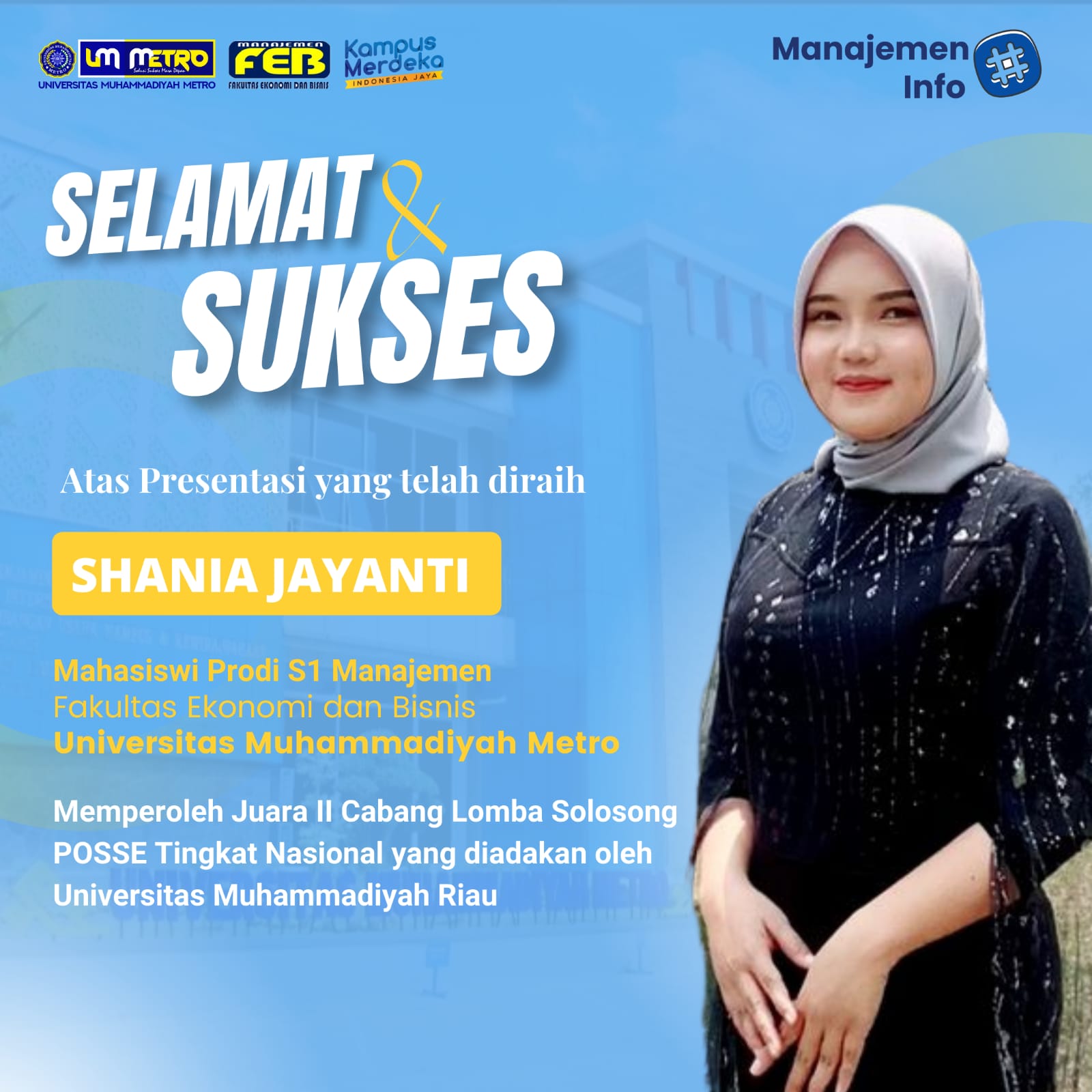 JUARA II LOMBA SOLO SONG NASIONAL 